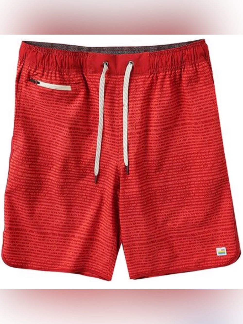 Vuori Banks Mens Gym Stretch Unlined Shorts Drawstring Pockets 7" Inseam